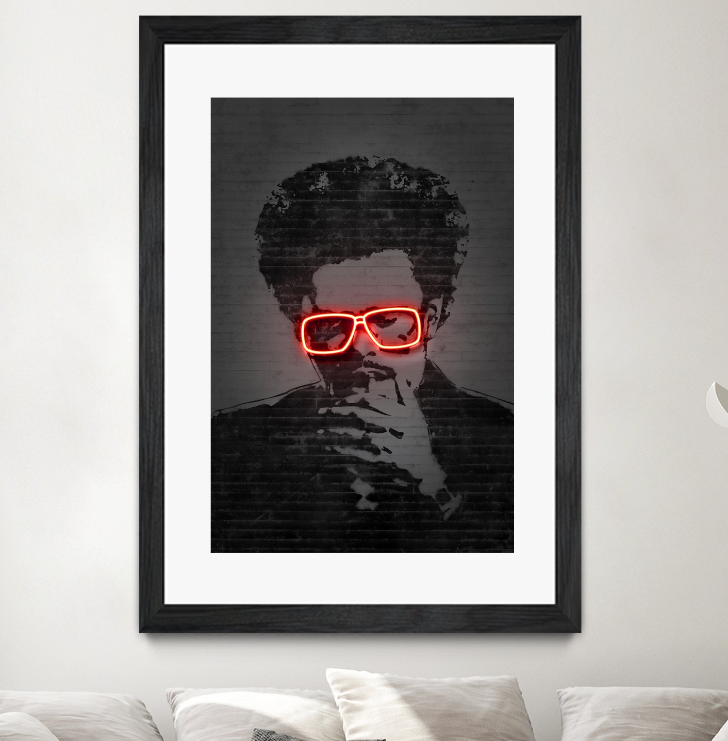 The Weeknd by Octavian Mihai Mielu on GIANT ART - red digital drawing