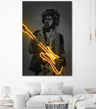 Jimi by Octavian Mihai Mielu on GIANT ART - yellow digital drawing