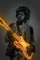 Jimi by Octavian Mihai Mielu on GIANT ART - yellow digital drawing