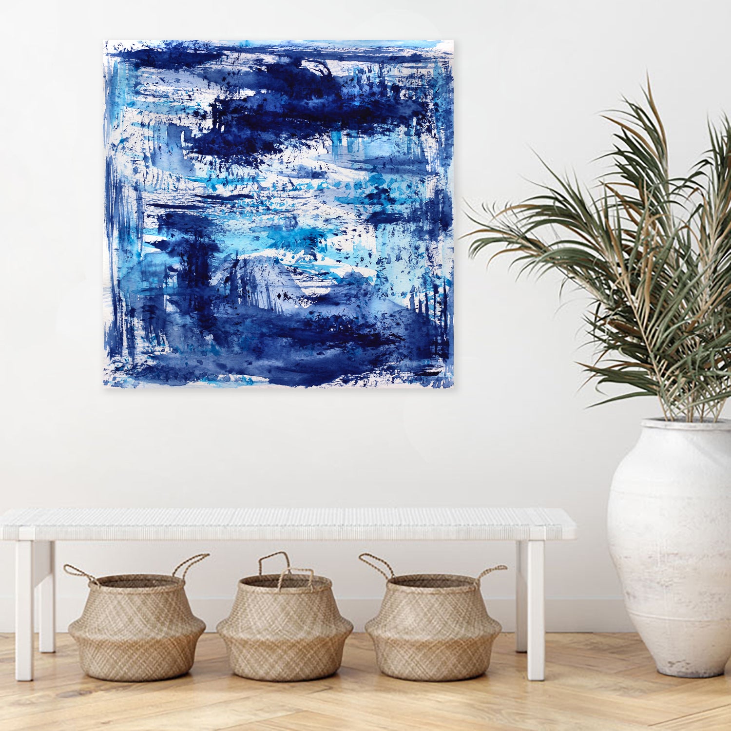 Blue passion by Katerina Izotova on GIANT ART - blue mixed media