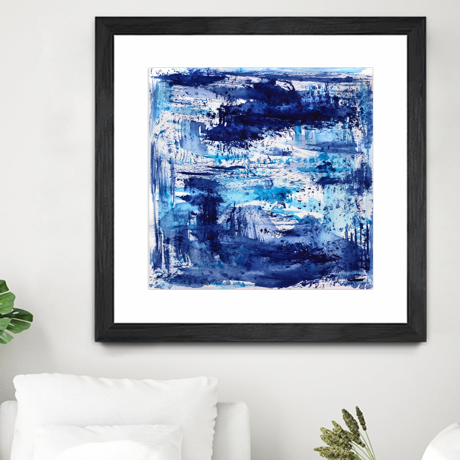 Blue passion by Katerina Izotova on GIANT ART - blue mixed media