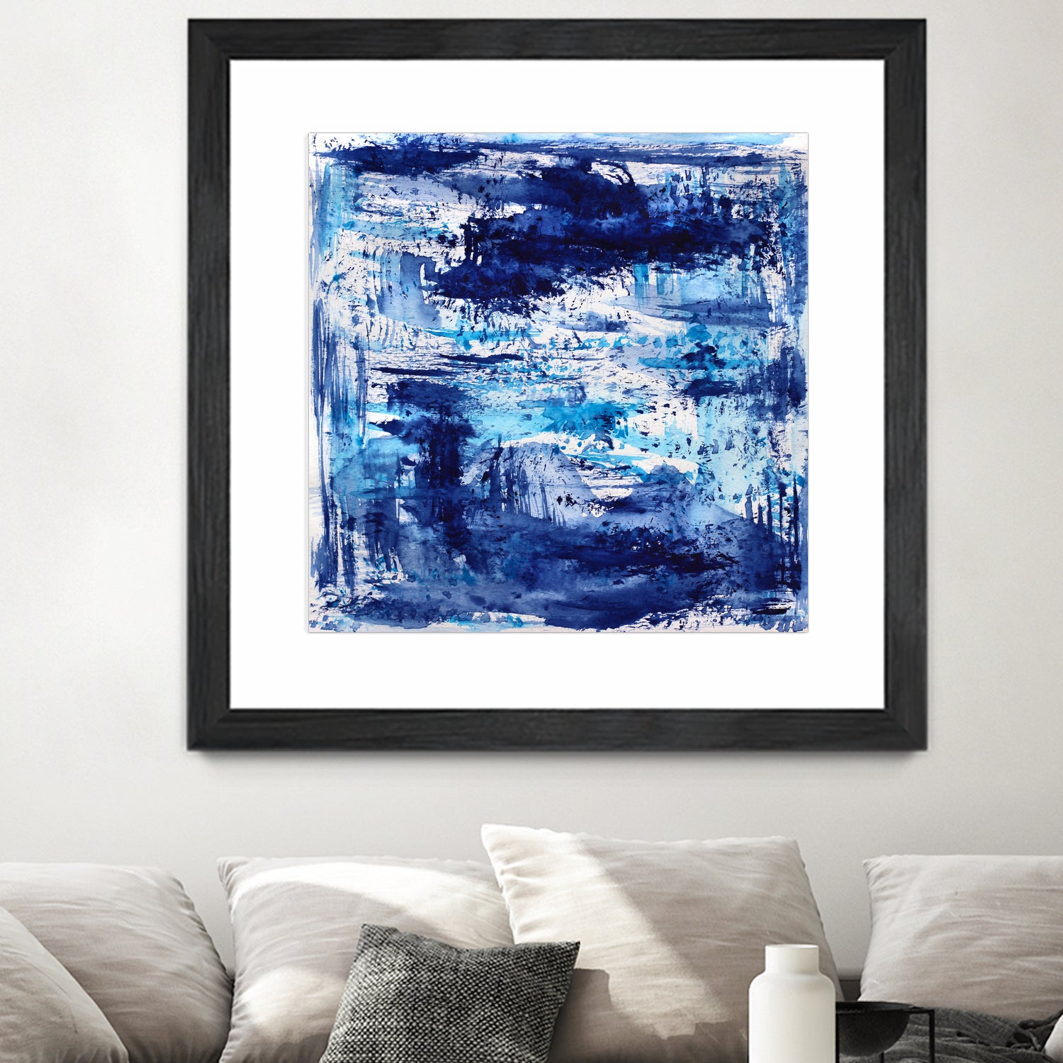 Blue passion by Katerina Izotova on GIANT ART - blue mixed media