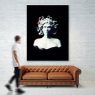 Medusa glitch by Menelaos Trompoukis on GIANT ART - black digital painting