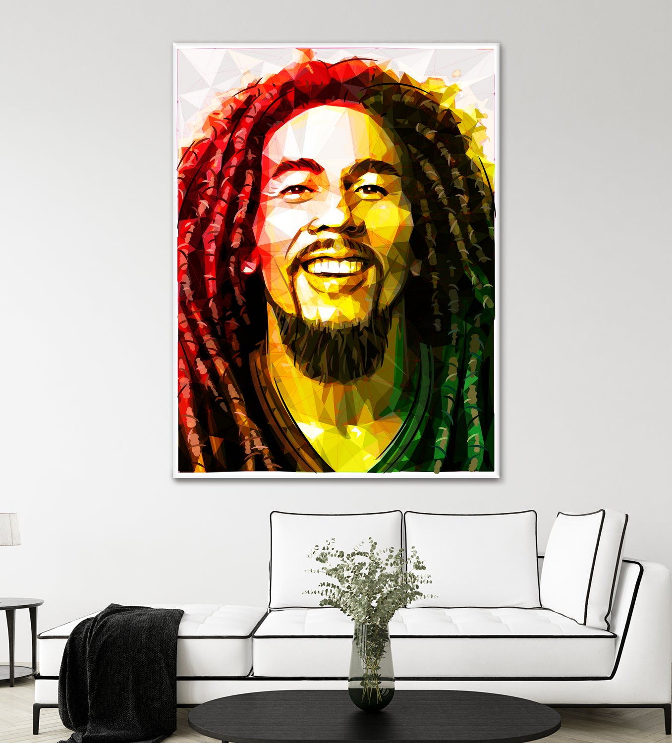 bob marley by Enrico Varrasso on GIANT ART - yellow digital painting