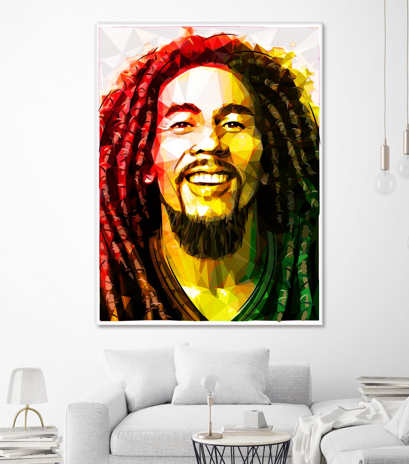 bob marley by Enrico Varrasso on GIANT ART - yellow digital painting