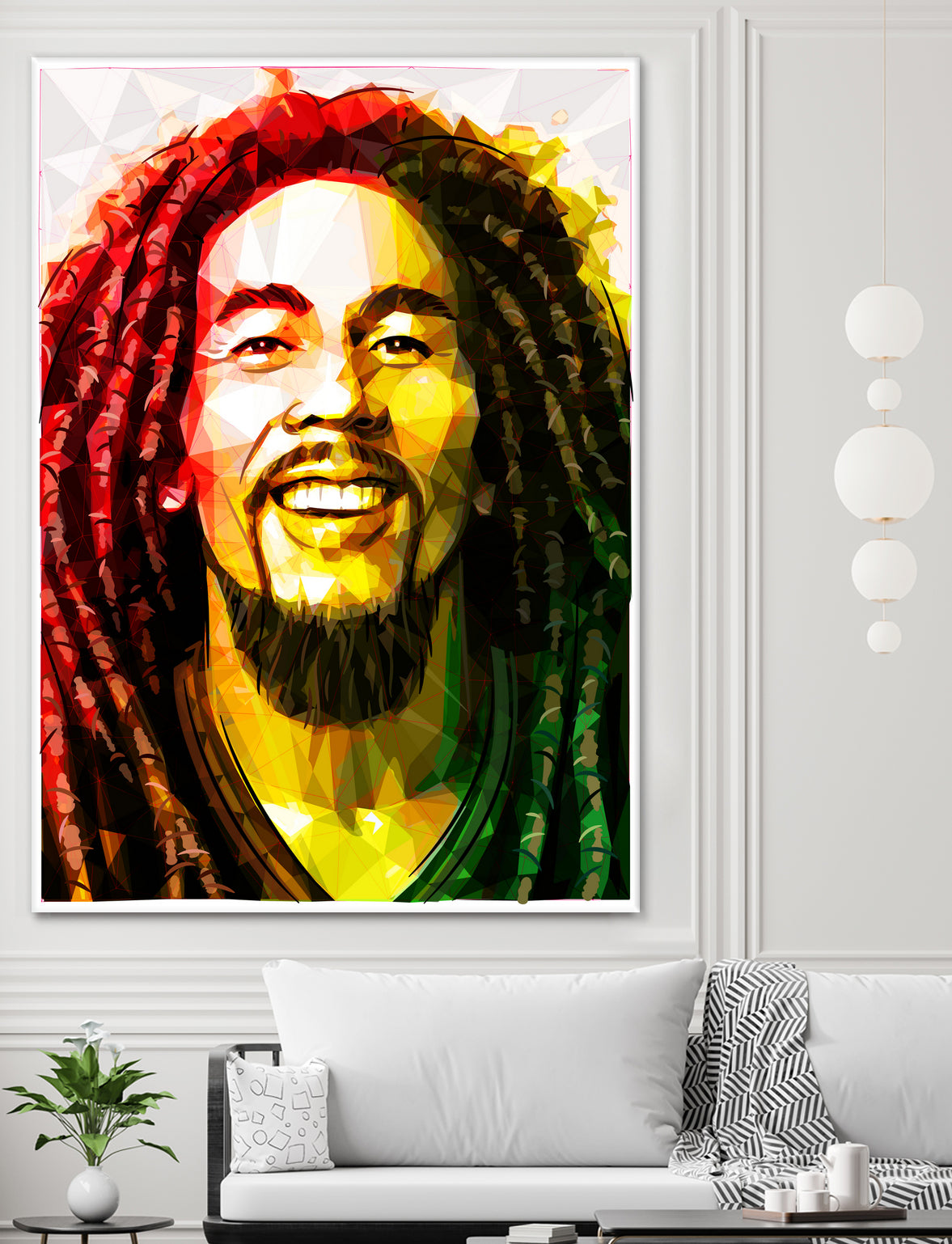 bob marley by Enrico Varrasso on GIANT ART - yellow digital painting