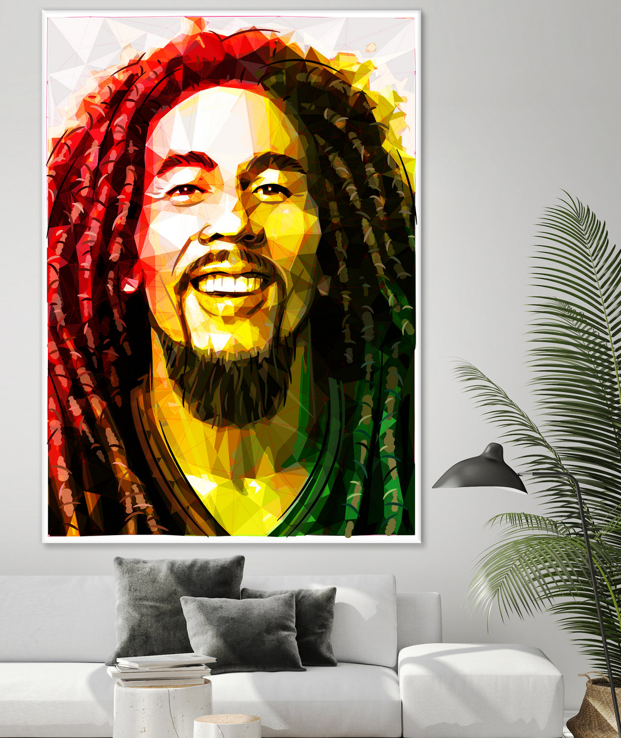 bob marley by Enrico Varrasso on GIANT ART - yellow digital painting