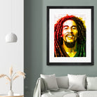 bob marley by Enrico Varrasso on GIANT ART - yellow digital painting