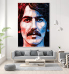 george harrison by Enrico Varrasso on GIANT ART - red digital painting