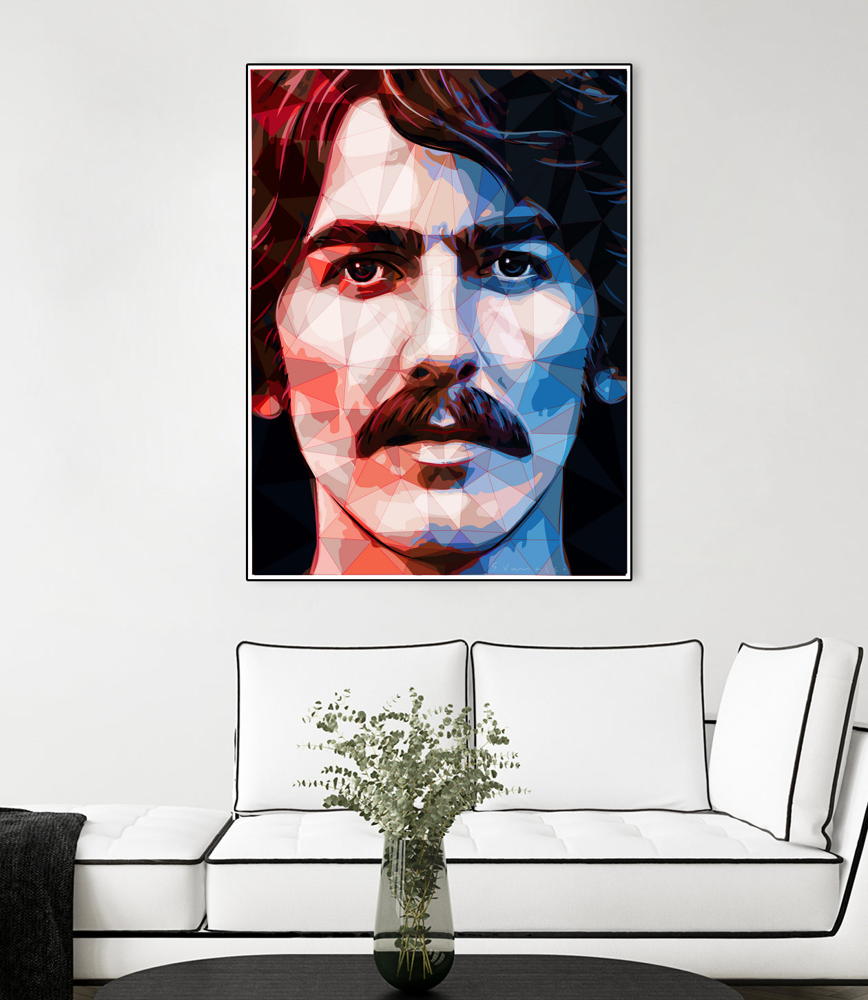 george harrison by Enrico Varrasso on GIANT ART - red digital painting