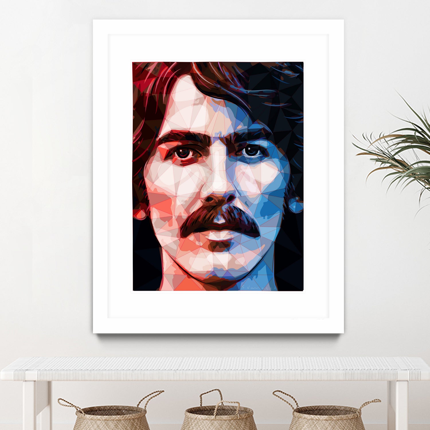 george harrison by Enrico Varrasso on GIANT ART - red digital painting