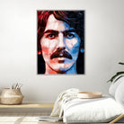 george harrison by Enrico Varrasso on GIANT ART - red digital painting