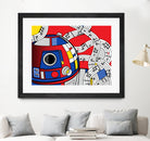 Star Wars Pop Art - R2D2 Abstract by Thomas Bergmann on GIANT ART - red digital painting