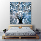 Meditative power of forest by SILVIA WISCHEROPP on GIANT ART - blue photo illustration