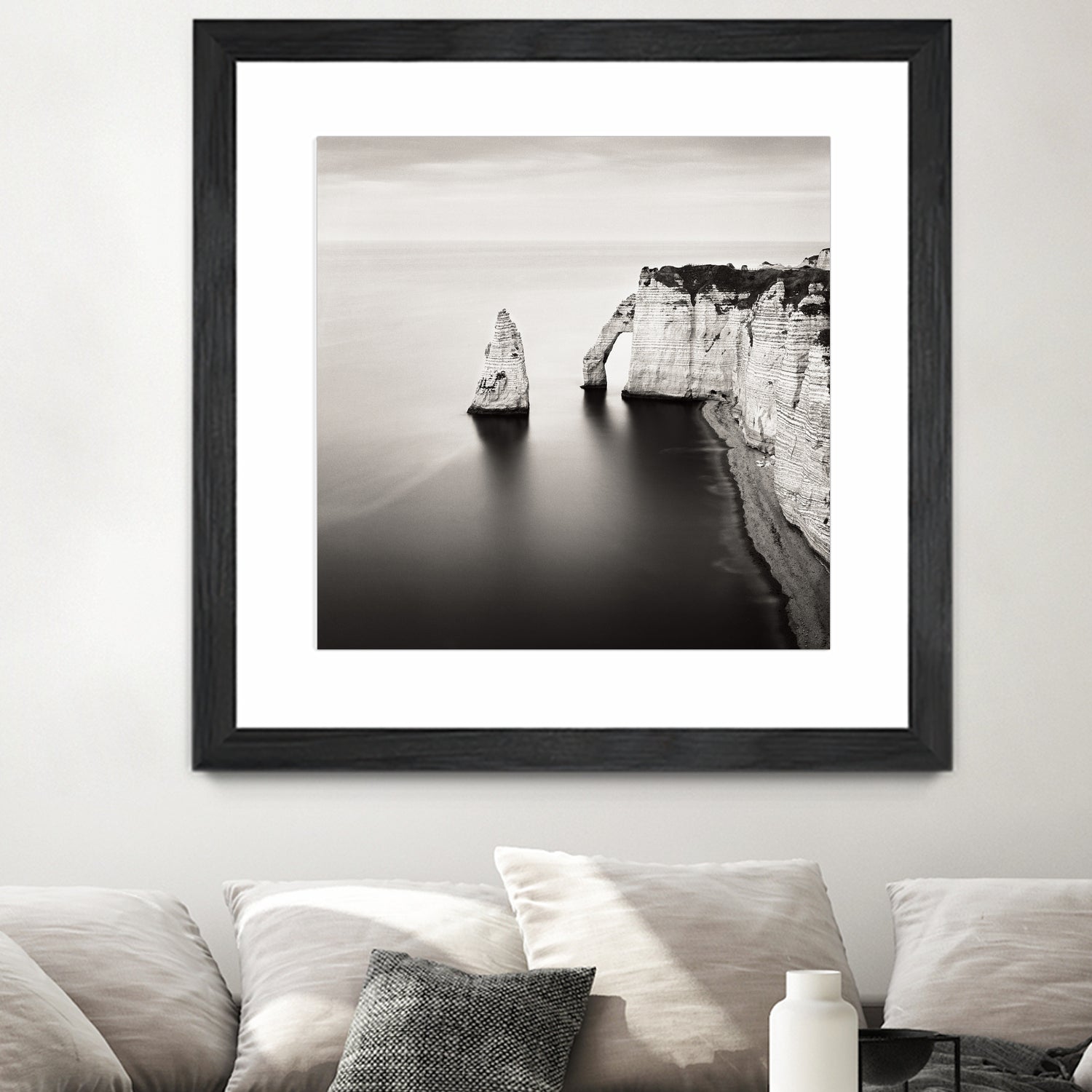 Falaise d'Aval Etretat Study I by Rafal Krol on GIANT ART - black photo illustration