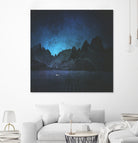 When The Night Has Come, And The Land Is Dark by Jamison Gish on GIANT ART - blue digital painting