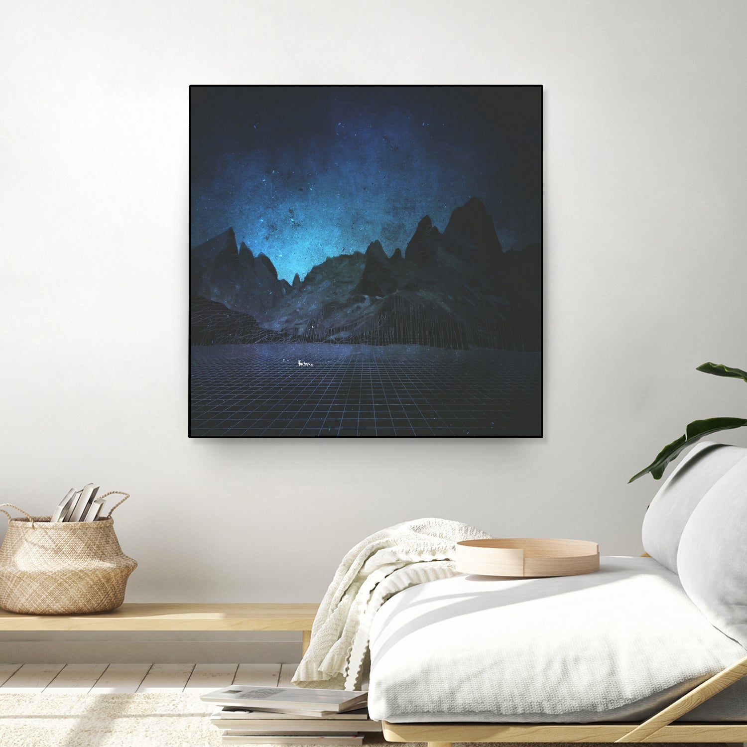 When The Night Has Come, And The Land Is Dark by Jamison Gish on GIANT ART - blue digital painting