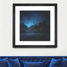 When The Night Has Come, And The Land Is Dark by Jamison Gish on GIANT ART - blue digital painting