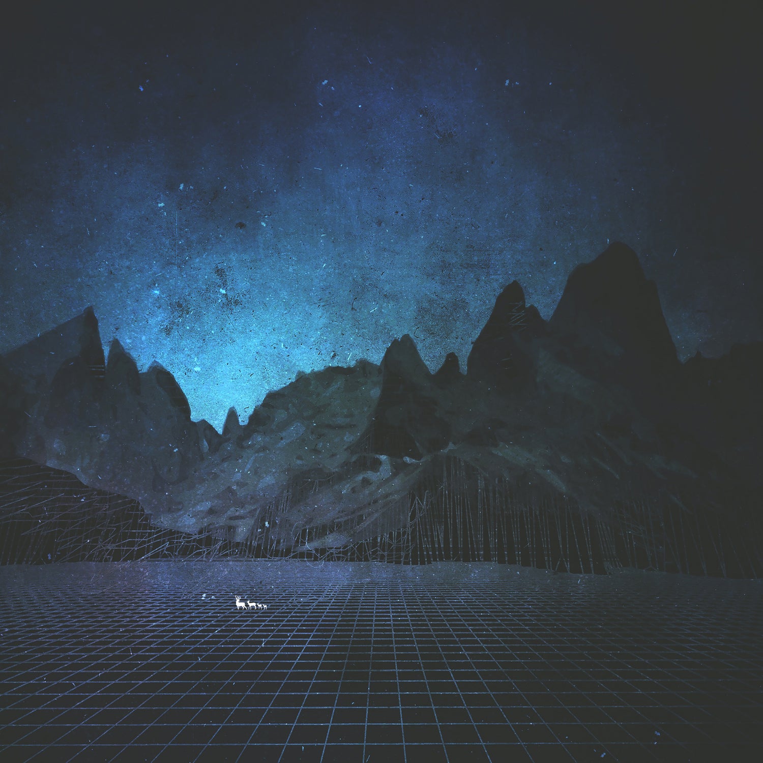 When The Night Has Come, And The Land Is Dark by Jamison Gish on GIANT ART - blue digital painting