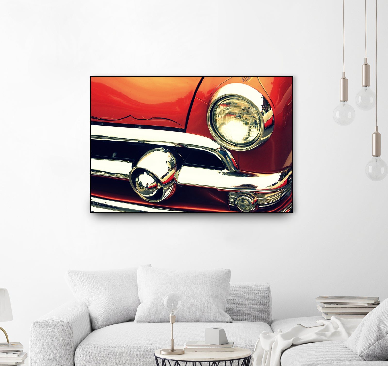 1951 Ford by Lyle Hatch on GIANT ART - red photo illustration