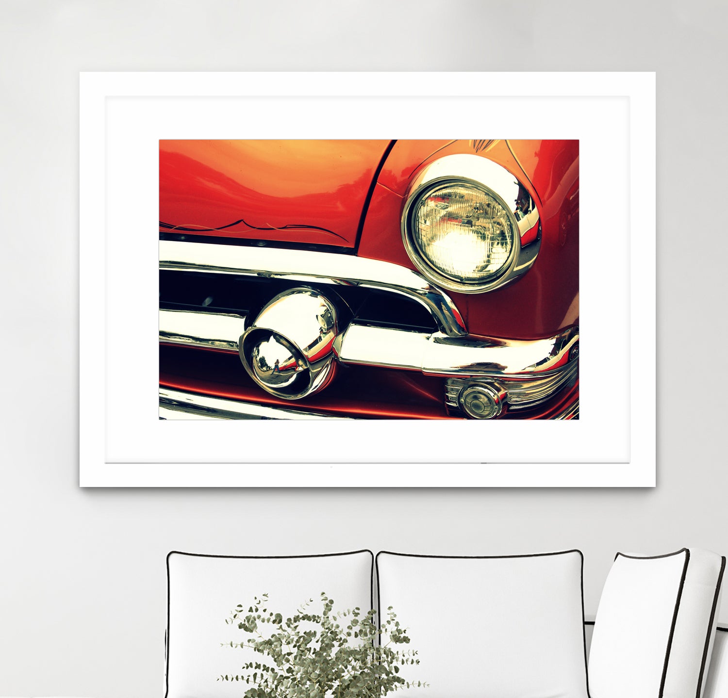 1951 Ford by Lyle Hatch on GIANT ART - red photo illustration