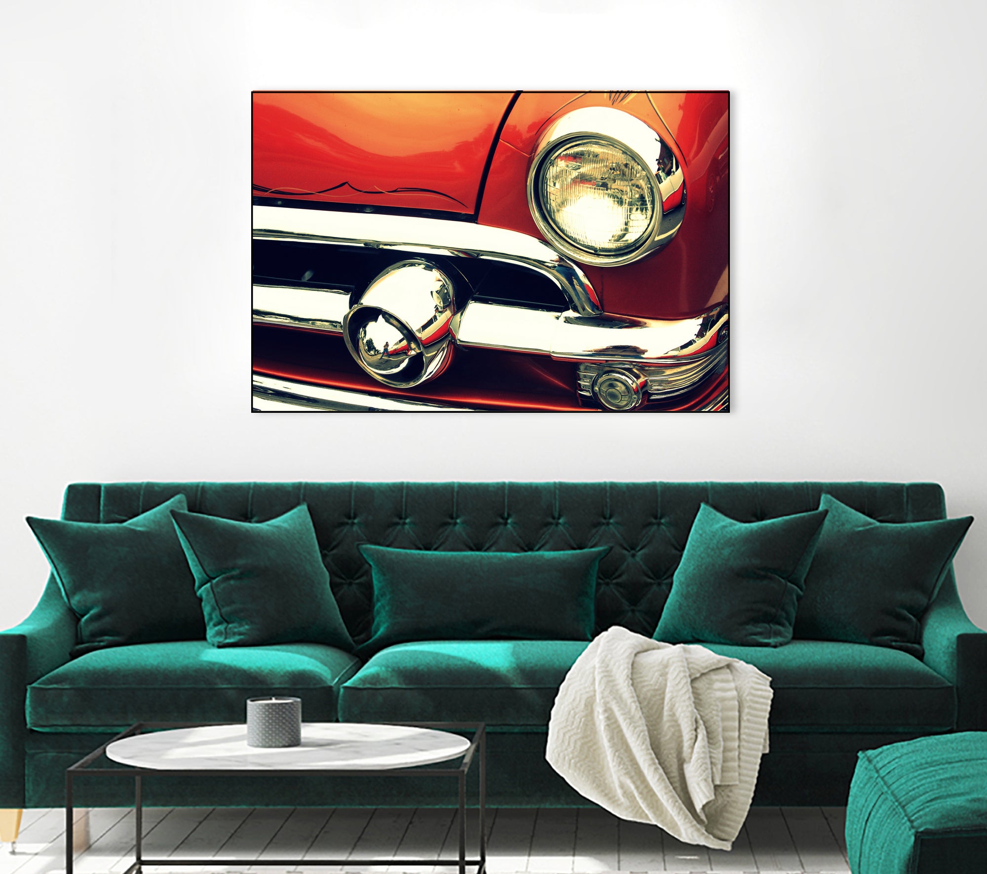 1951 Ford by Lyle Hatch on GIANT ART - red photo illustration