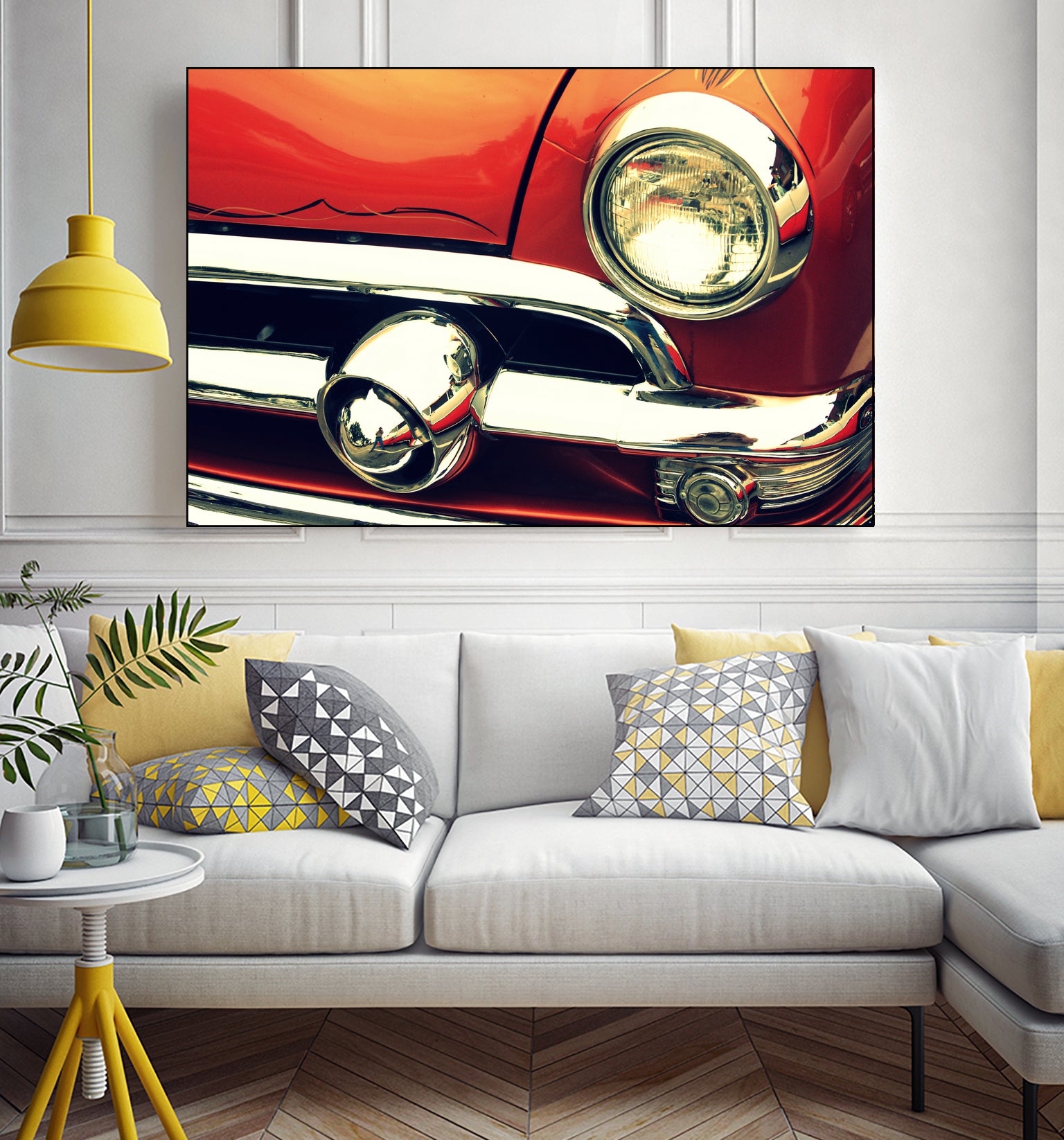 1951 Ford by Lyle Hatch on GIANT ART - red photo illustration