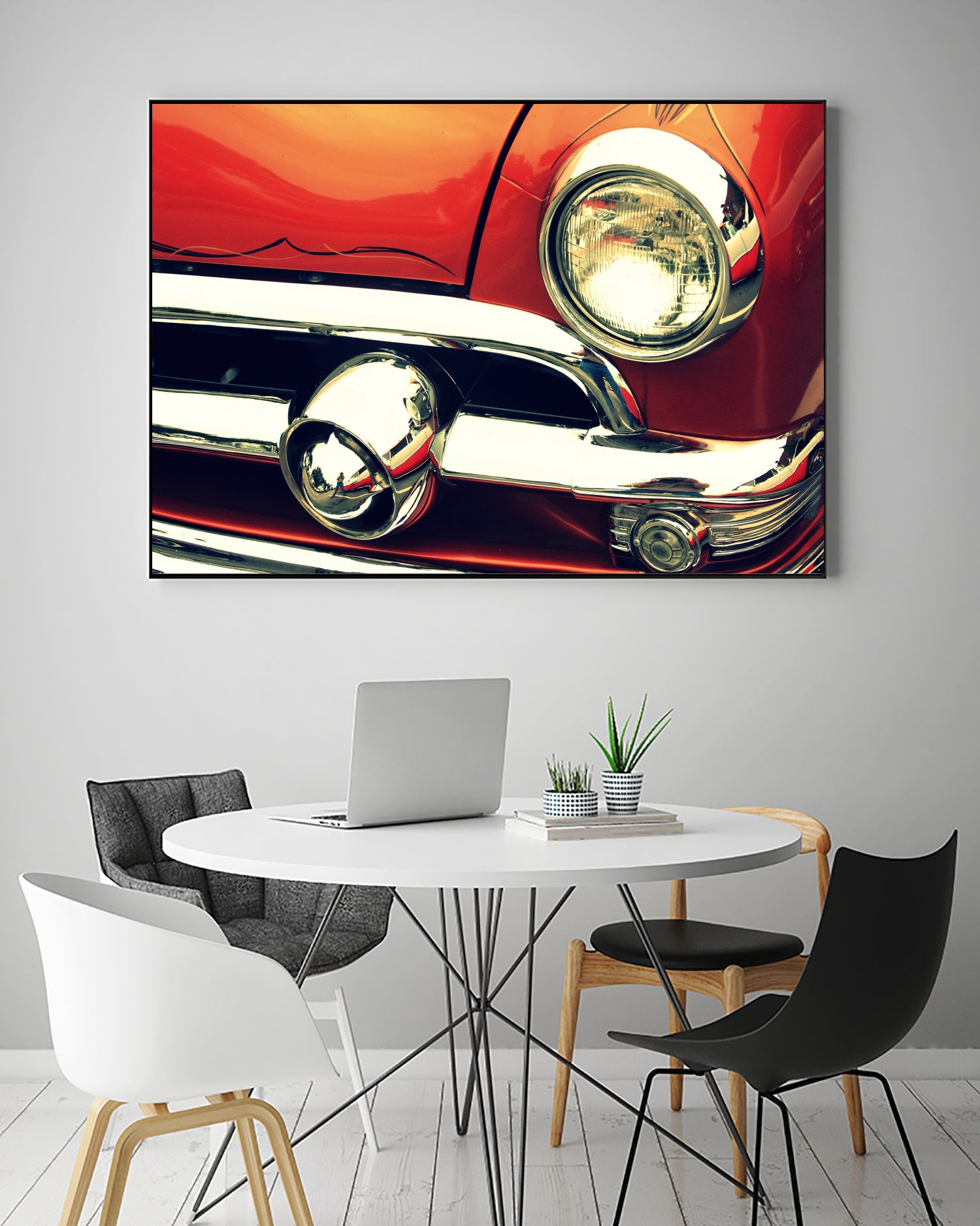 1951 Ford by Lyle Hatch on GIANT ART - red photo illustration