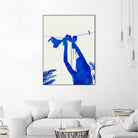 Blue Nude Vacay Matisse by Uma Gokhale on GIANT ART - blue digital painting