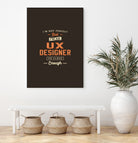 UX Designer Funny Job Title Profession Birthday Worker by JOSE LOPES NETO on GIANT ART - black typography