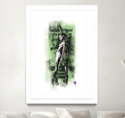 GreenSkull (Naked Ballerina No1) by Radoslav Karanović on GIANT ART - green digital drawing