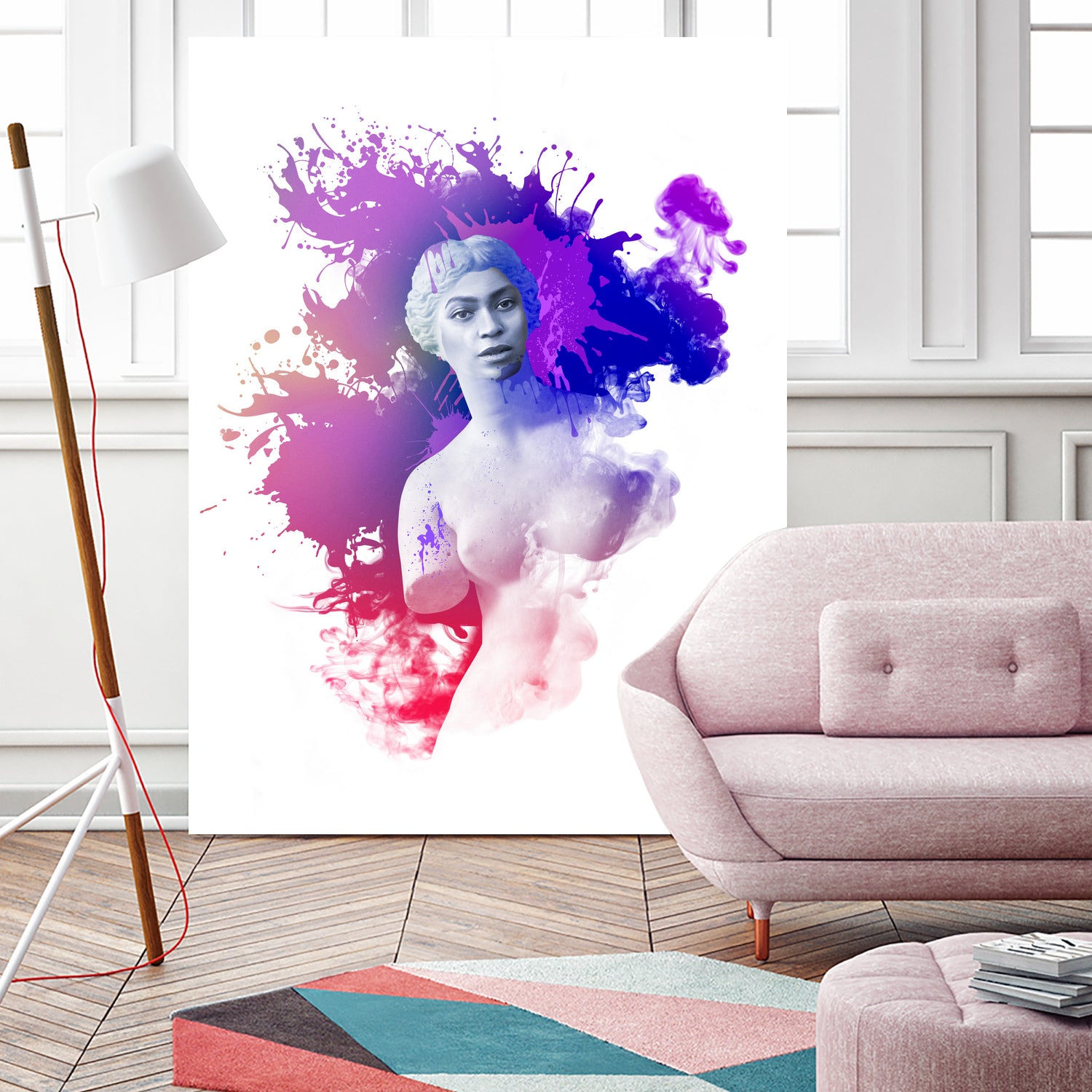 Beyoncé Venus by Pepe Psyche on GIANT ART - fuchsia digital painting