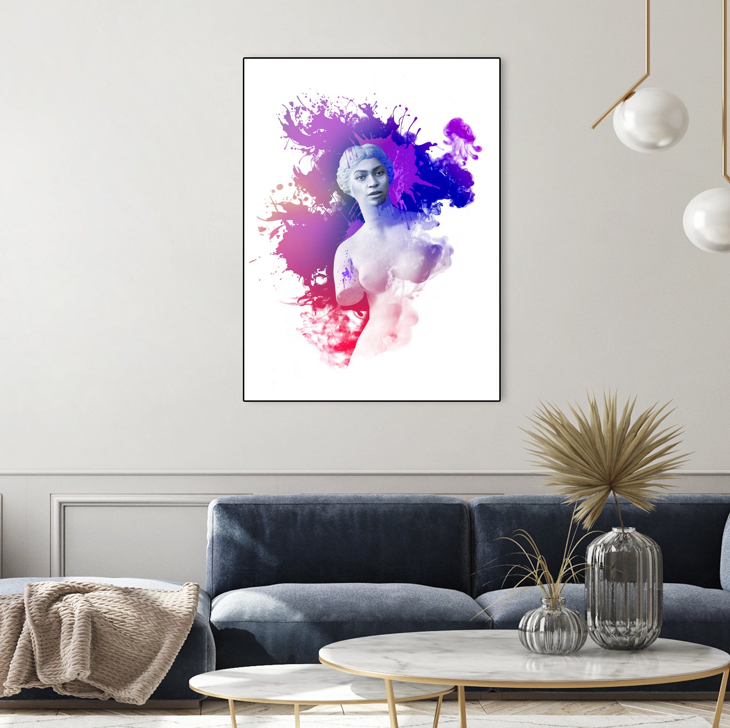 Beyoncé Venus by Pepe Psyche on GIANT ART - fuchsia digital painting