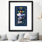 Dodgers Tarot: Justice by Claudia Labarca on GIANT ART - blue digital painting