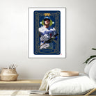 Dodgers Tarot: Justice by Claudia Labarca on GIANT ART - blue digital painting