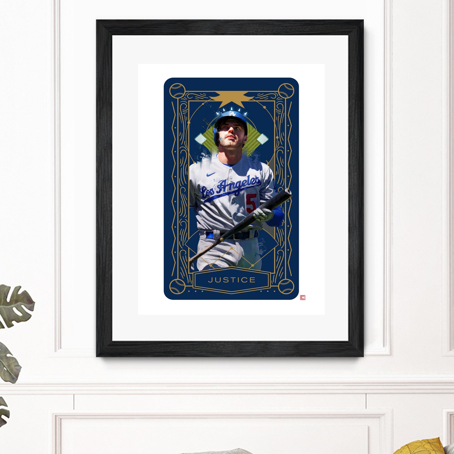 Dodgers Tarot: Justice by Claudia Labarca on GIANT ART - blue digital painting