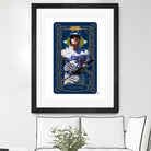 Dodgers Tarot: Justice by Claudia Labarca on GIANT ART - blue digital painting