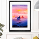 Sunrise Mountain by Andrius Zaxa on GIANT ART - orange digital painting