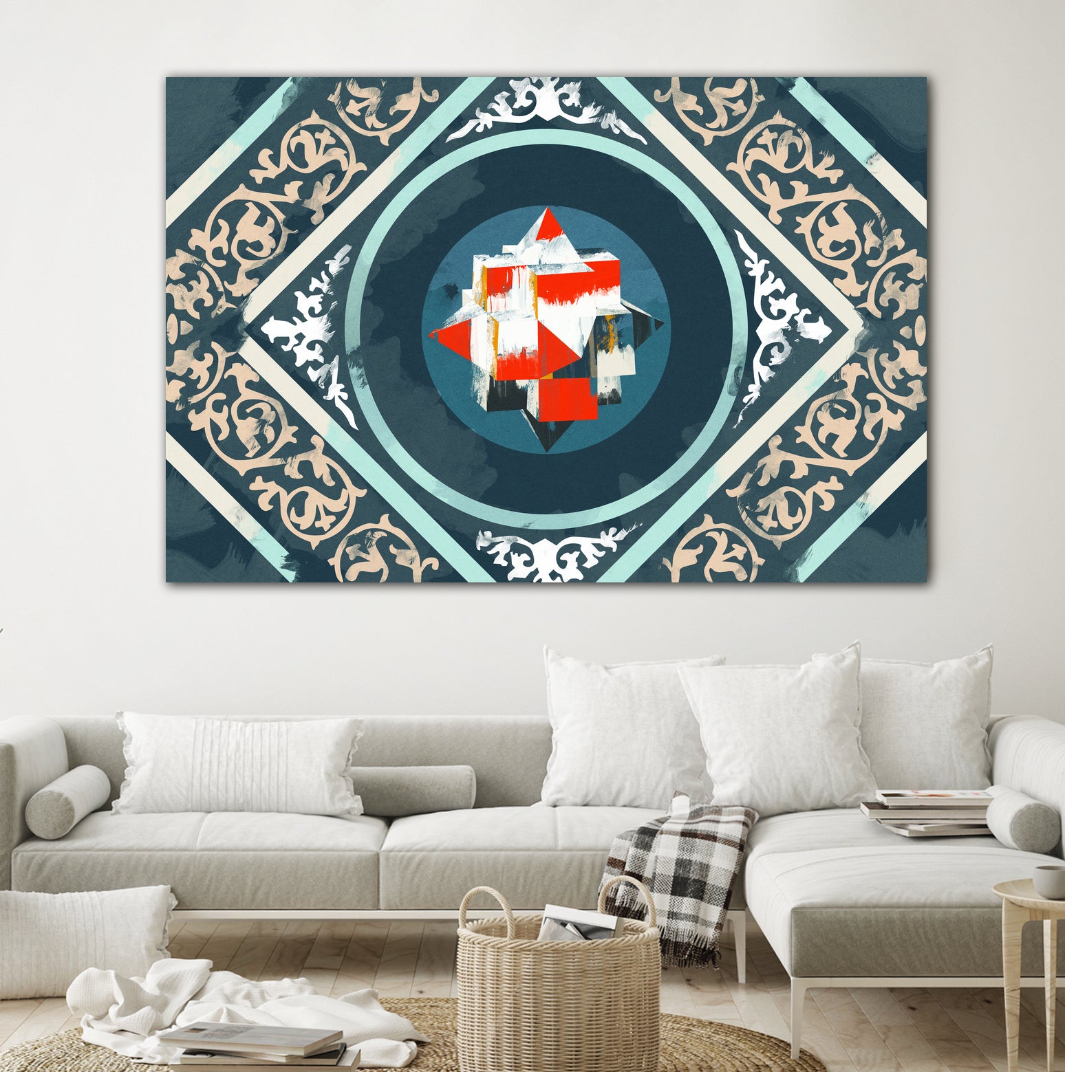 Patterns III by Raffael Pindell on GIANT ART - blue digital painting