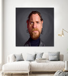 Ewan McGregor by Rob Snow on GIANT ART - gray digital painting