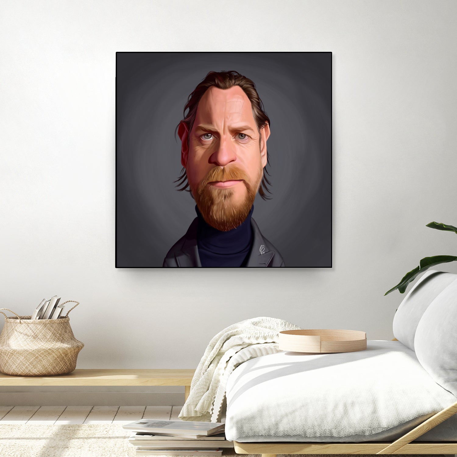 Ewan McGregor by Rob Snow on GIANT ART - gray digital painting