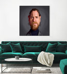 Ewan McGregor by Rob Snow on GIANT ART - gray digital painting