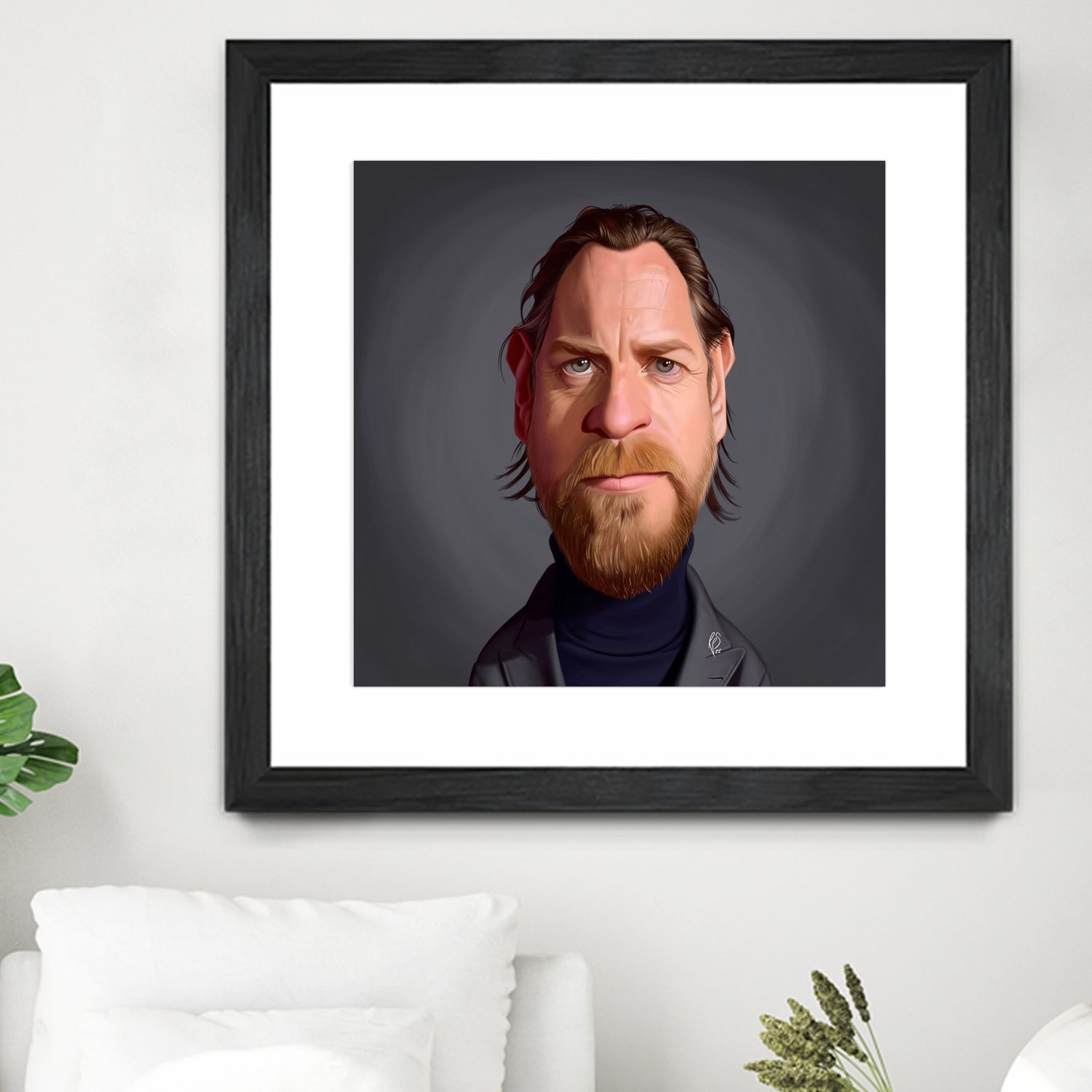 Ewan McGregor by Rob Snow on GIANT ART - gray digital painting