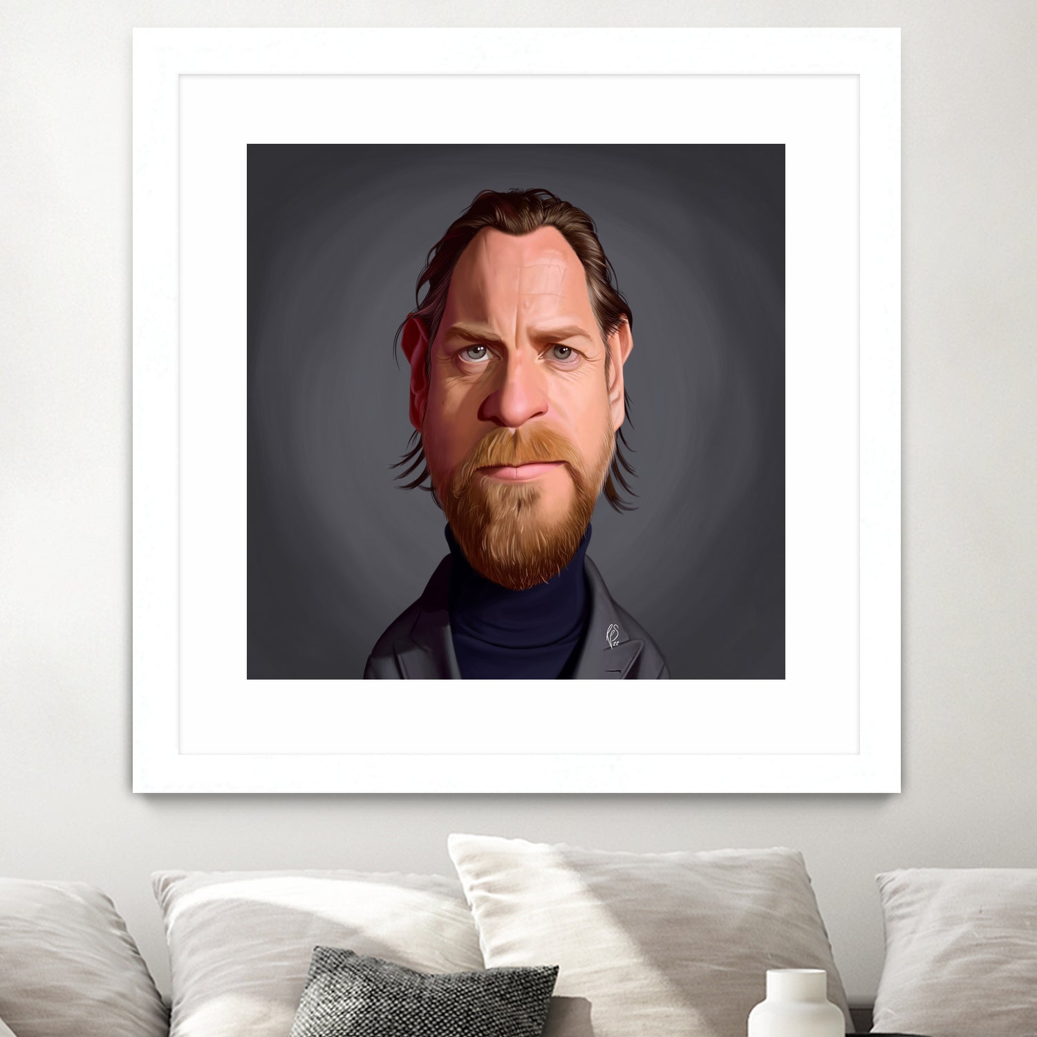 Ewan McGregor by Rob Snow on GIANT ART - gray digital painting