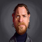 Ewan McGregor by Rob Snow on GIANT ART - gray digital painting