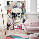 SKULL by Andrew Turner on GIANT ART - red mixed media