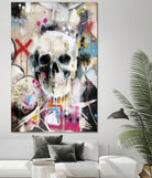 SKULL by Andrew Turner on GIANT ART - red mixed media