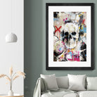 SKULL by Andrew Turner on GIANT ART - red mixed media