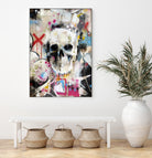 SKULL by Andrew Turner on GIANT ART - red mixed media