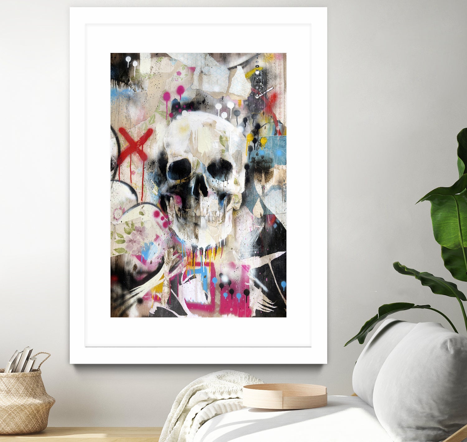 SKULL by Andrew Turner on GIANT ART - red mixed media